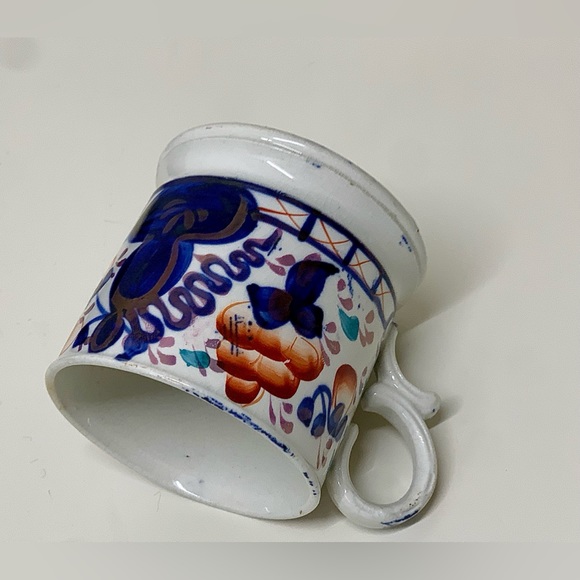 19th Century Antique Gaudy Welsh Oyster Pattern Hand Painted Staffordshire Mug - Picture 7 of 16